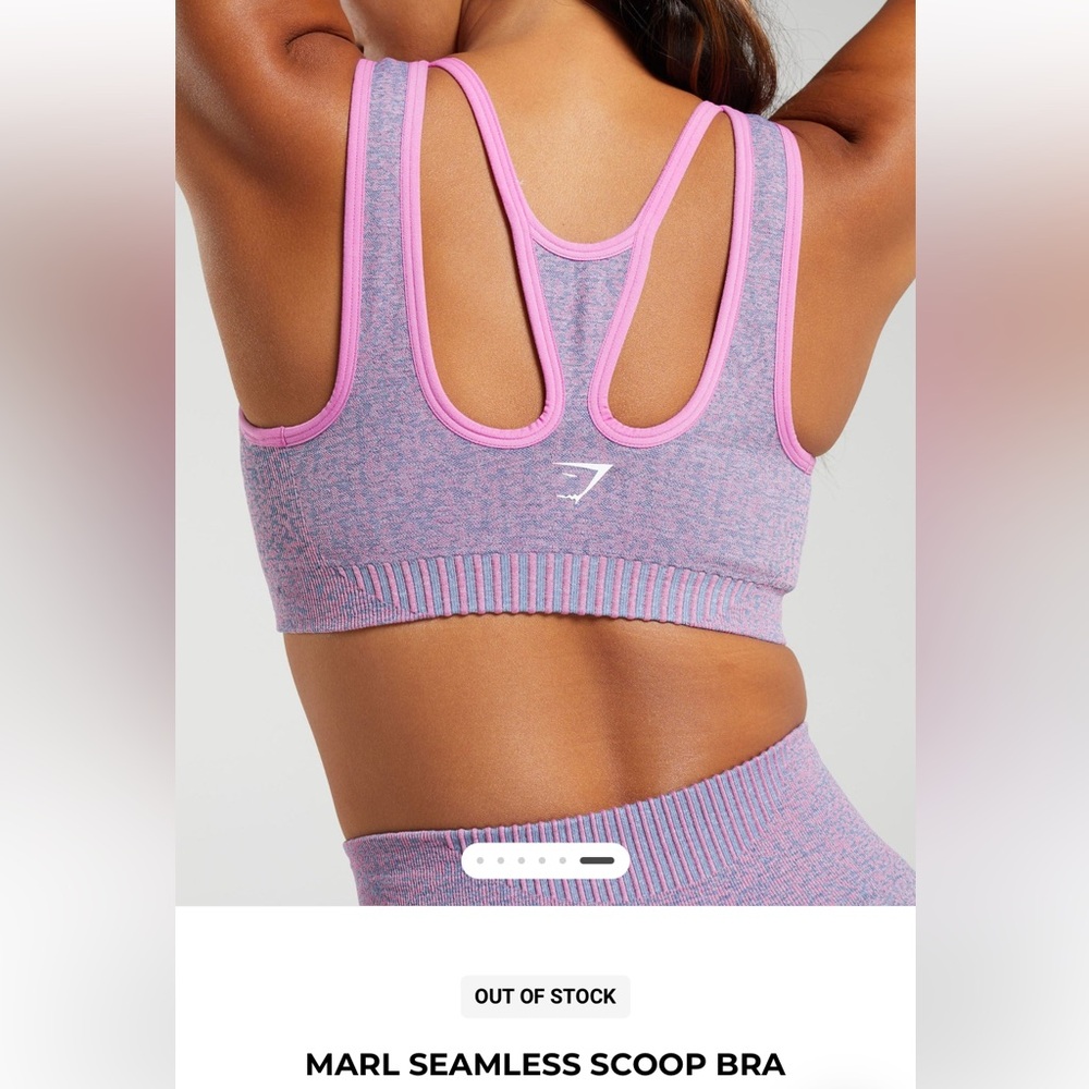 GYMSHARK MARL SEAMLESS SET- PINK